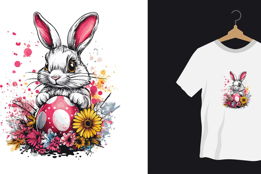 Classic Bunny Easter Transfers